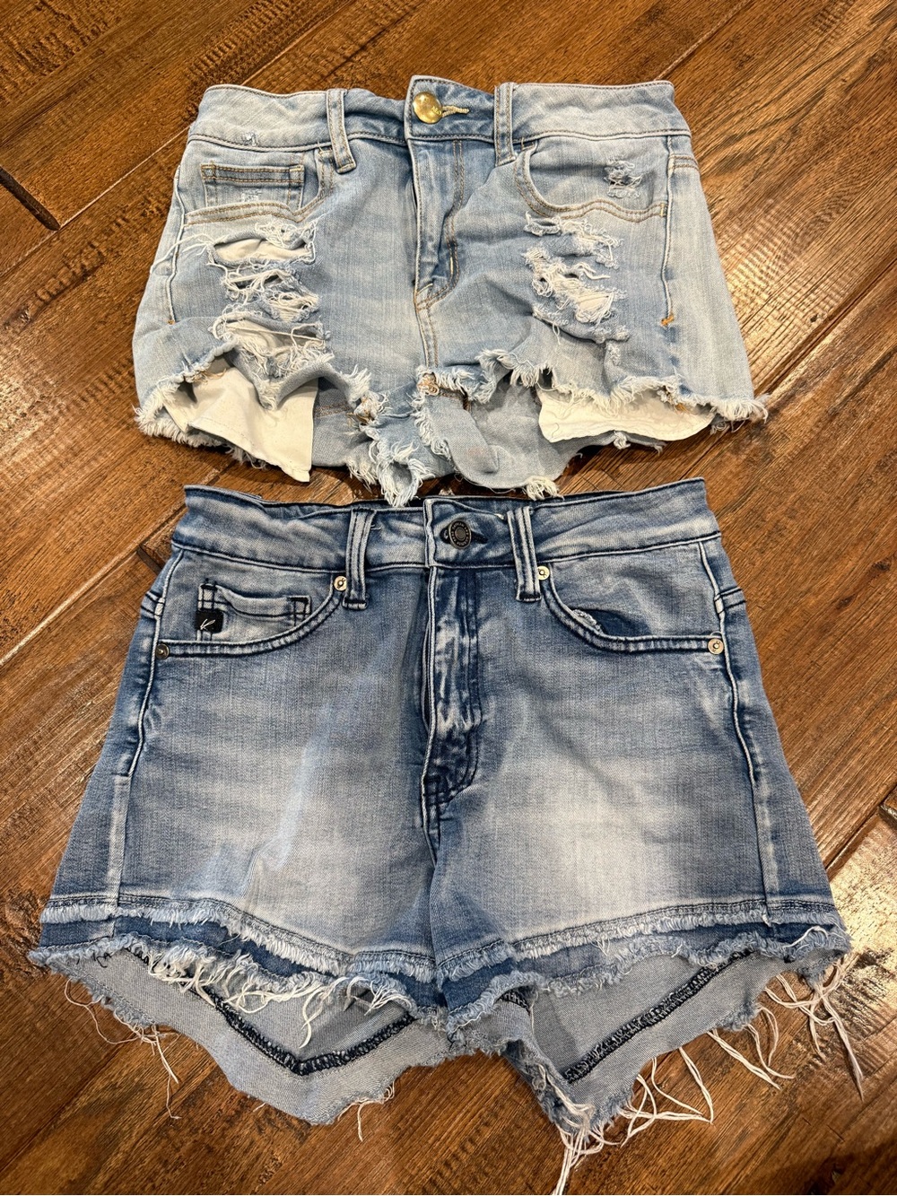 American Eagle Outfitters & KanCan Distressed Denim Shorts Duo Size 0/small